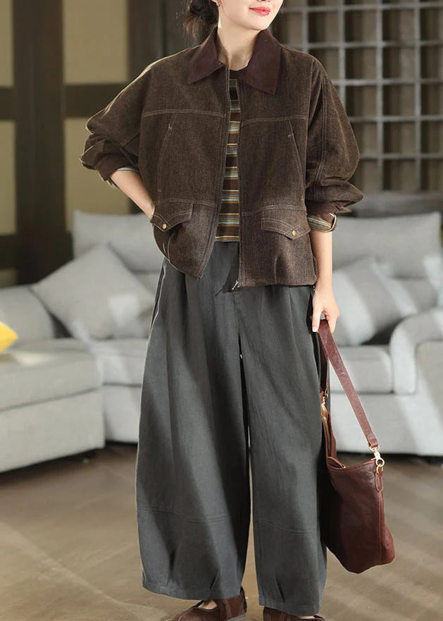 Dames Jas Oversized Patchwork Stijl Herfst 1
