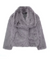 Dames Jas Winter Fuskpälsjacka in Denim met Praktische Details 3
