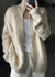Dames Jas Winter Gebreide Wolmix met Rits Casual 2