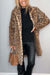 Dames Jas Winter Leeuwenprint Tailored Hoogwaardige Stof 2