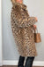 Dames Jas Winter Leeuwenprint Tailored Hoogwaardige Stof 3