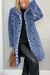 Dames Jas Winter Leeuwenprint Tailored Hoogwaardige Stof 5