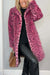 Dames Jas Winter Leeuwenprint Tailored Hoogwaardige Stof 6