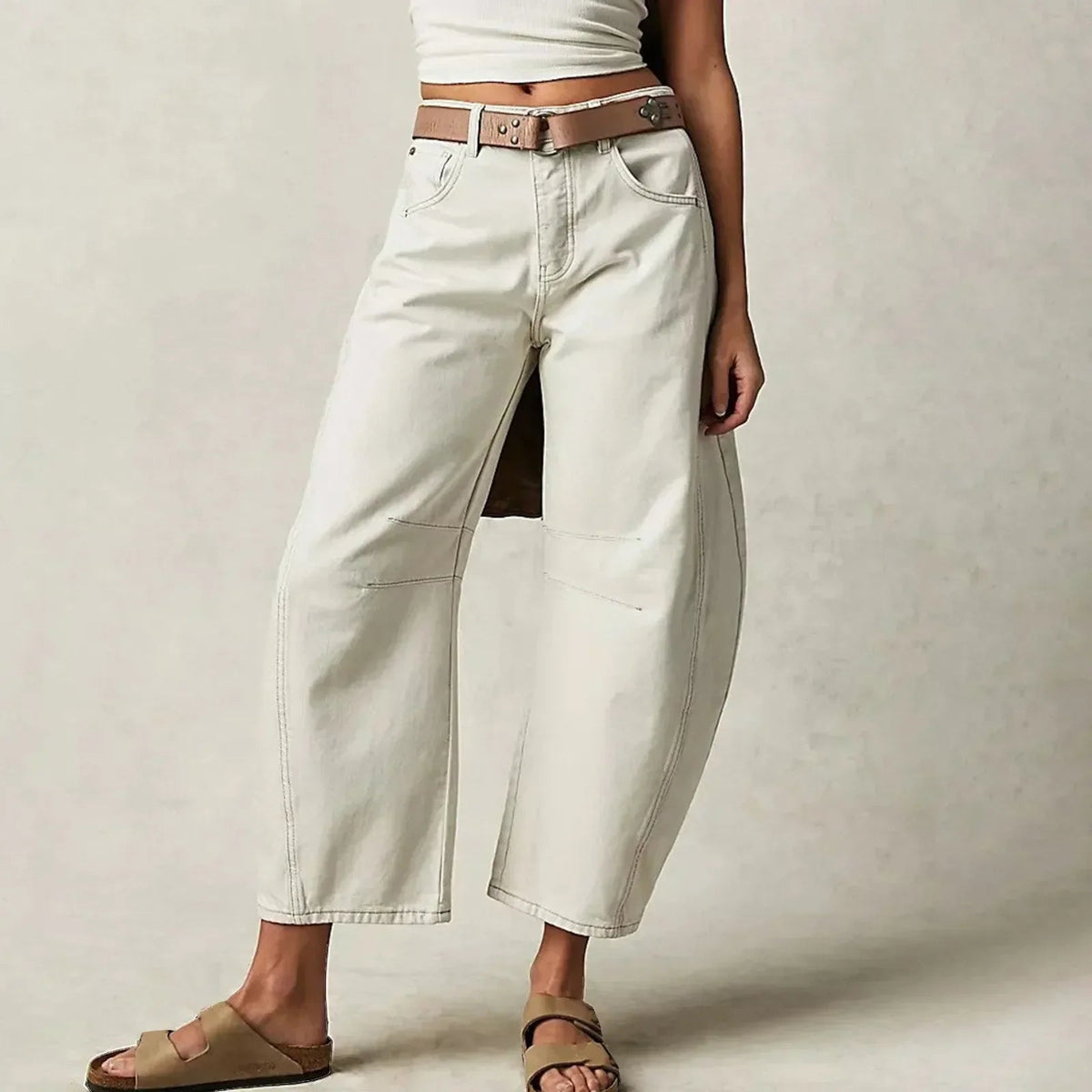 Dames Jeans Flared Casual Stijl 3