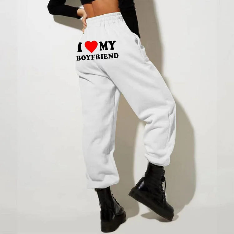 Dames Joggingbroek Casual Met Liefdesontwerp 6