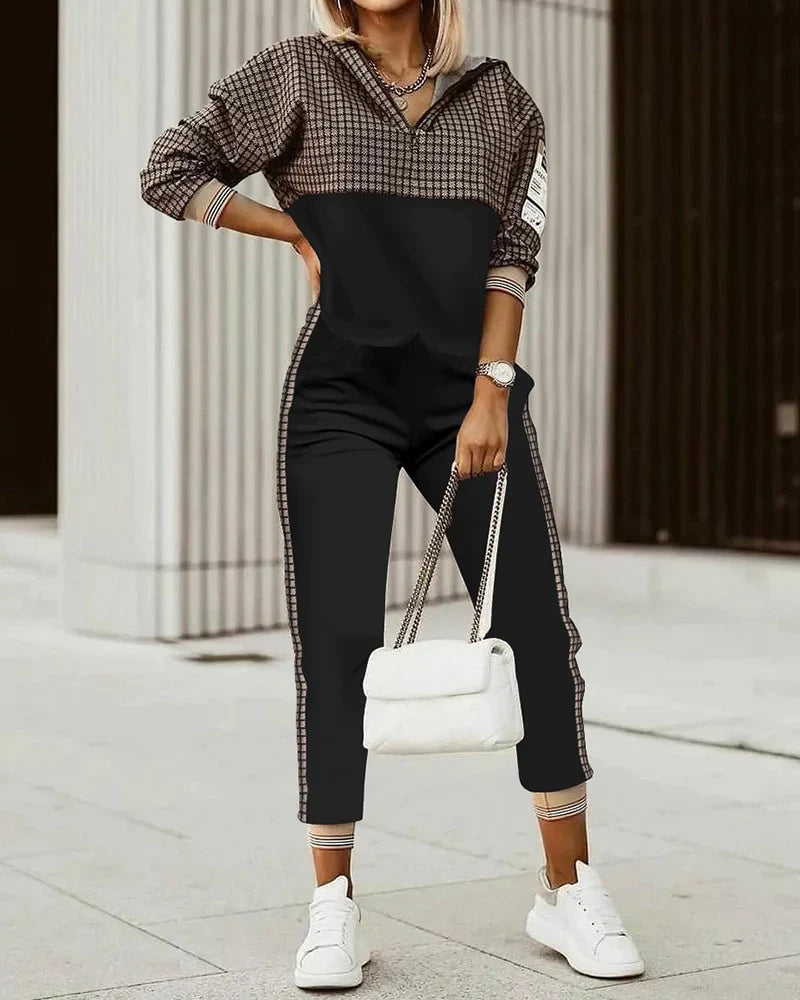 Dames Joggingpak Met Monogram Top en Joggers 6