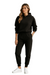 Dames Joggingpak Met Oversized Hoodie En Taps Toelopende Broek 0