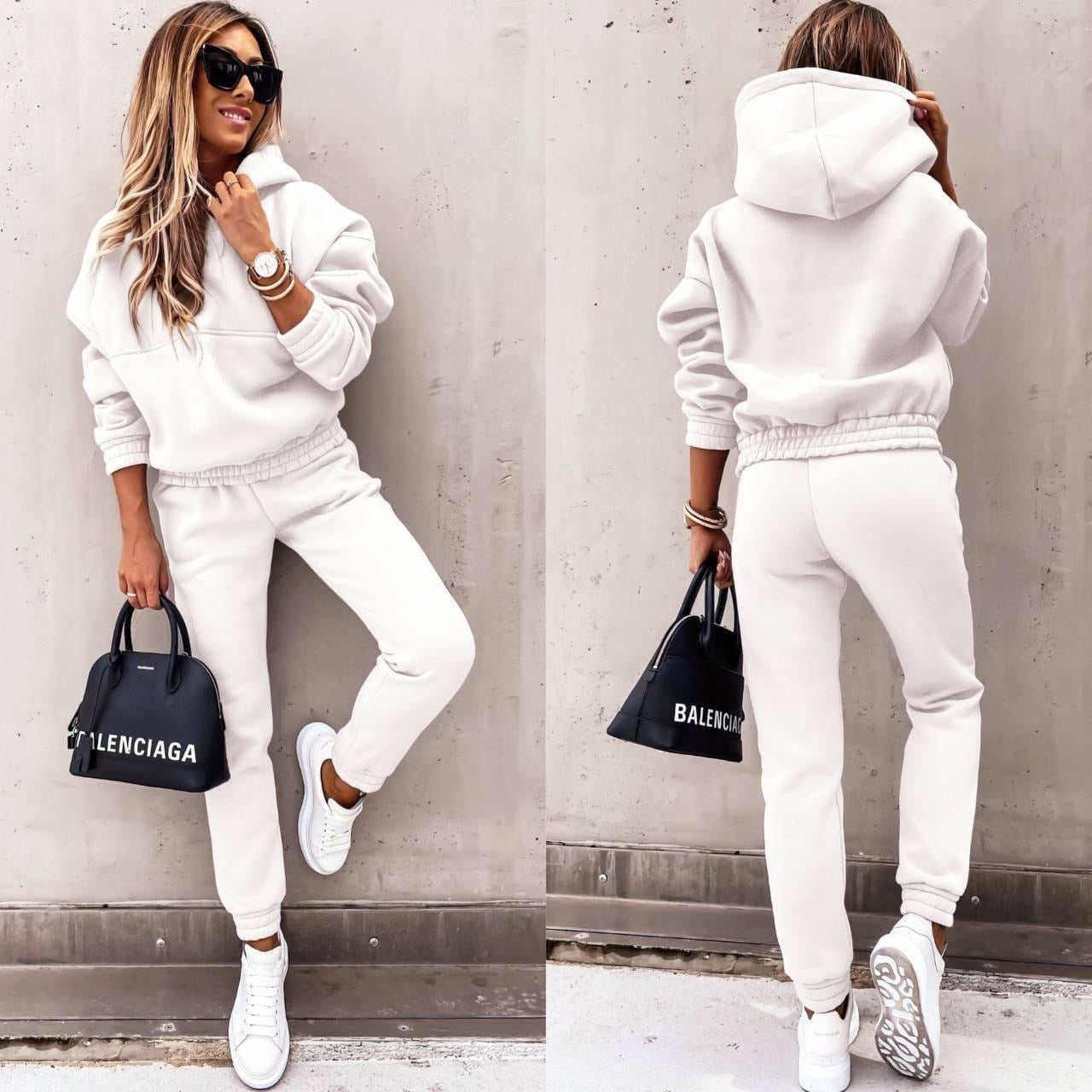 Dames Joggingpak Met Oversized Hoodie En Taps Toelopende Broek 8