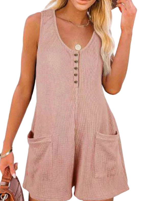 Dames Jumpsuit Casual Patchwork Met Zak 0