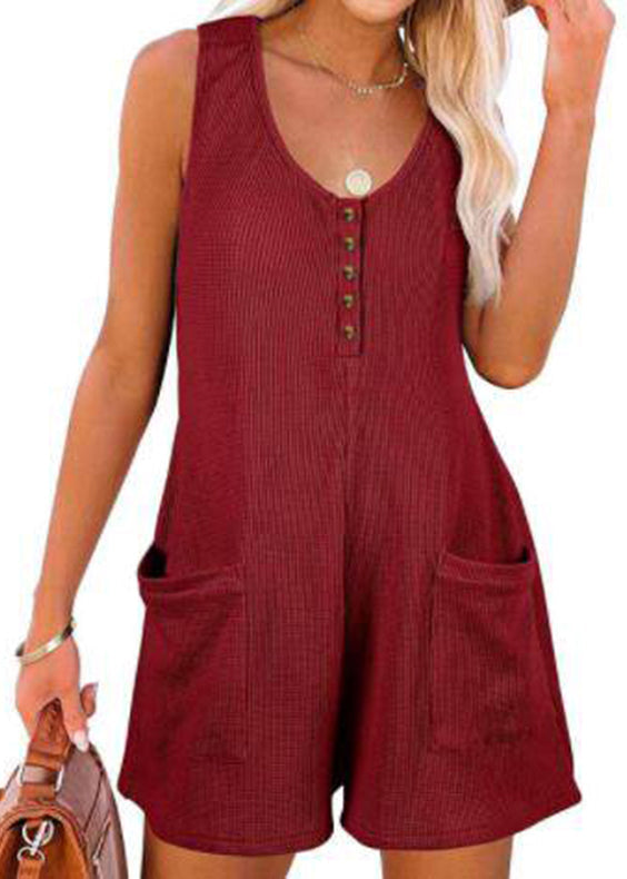 Dames Jumpsuit Casual Patchwork Met Zak 2