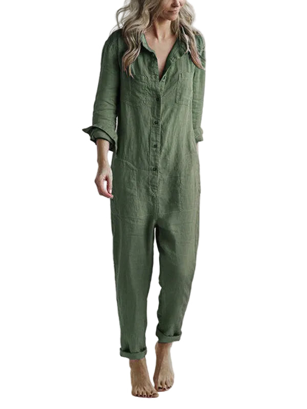 Dames Jumpsuit Casual Stijl met Lange Mouwen 0