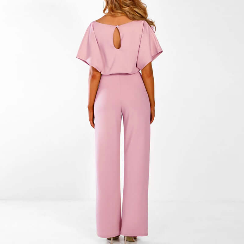 Dames Jumpsuit Feestelijk Met Strak Silhouet En Losse Pijpen 6