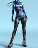 Dames Jumpsuit Feestelijk met Cyber Armor 3D Print voor Cosplay en Festivals 9