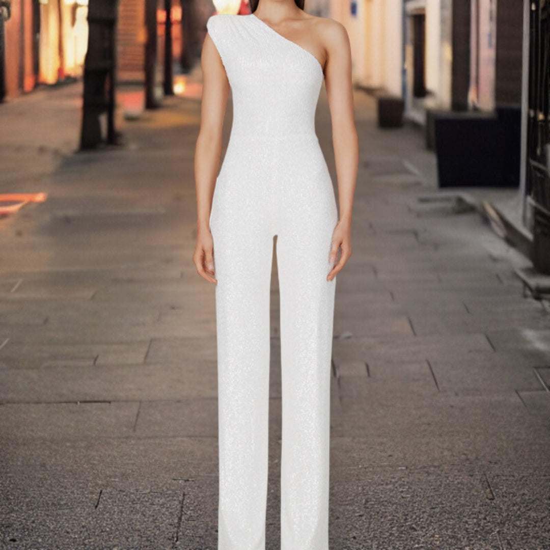 Dames Jumpsuit Feestelijk met Pailletten voor Avondjes uit en Speciale Gelegenheden 3