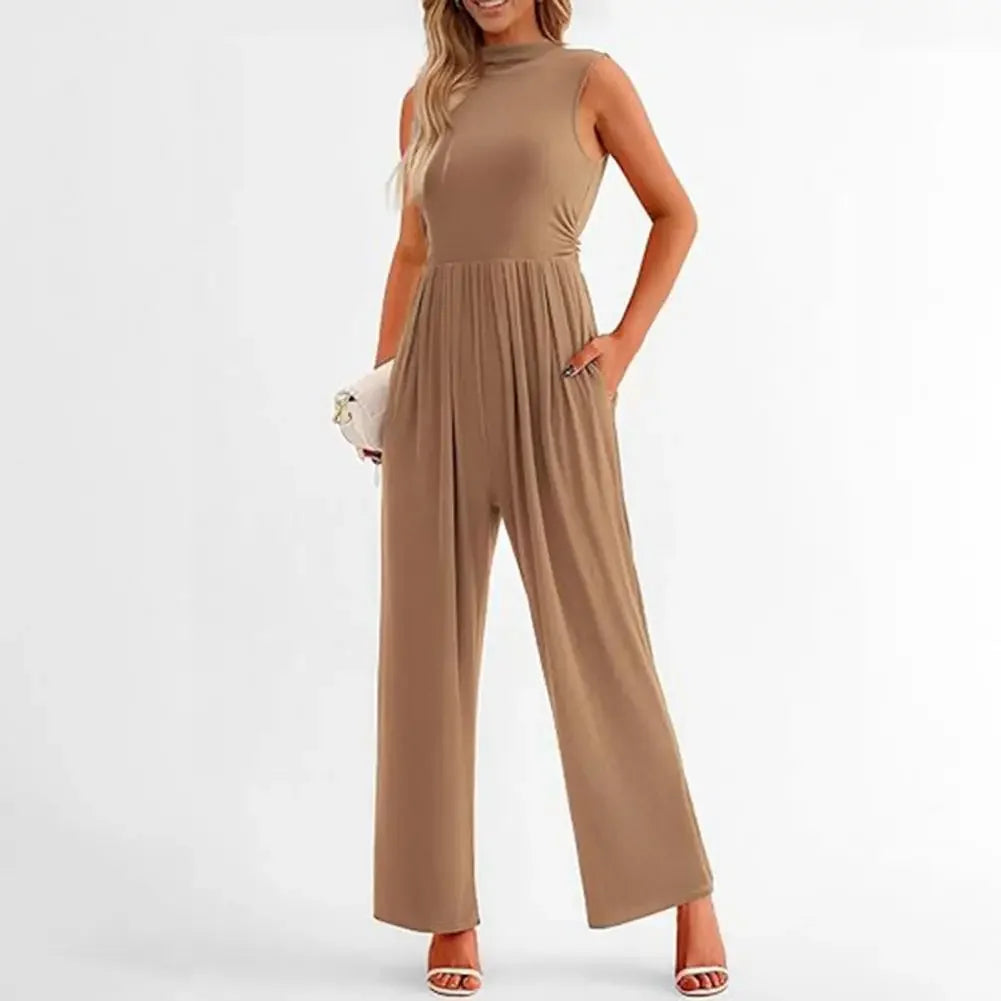 Dames Jumpsuit Formeel Met Wijde Pijpen 2