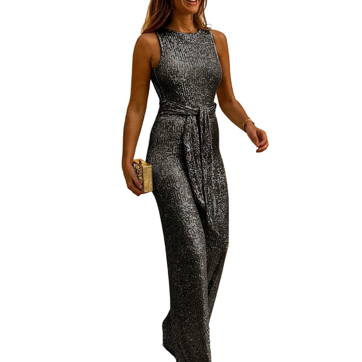Dames Jumpsuit Glitterstijl 0