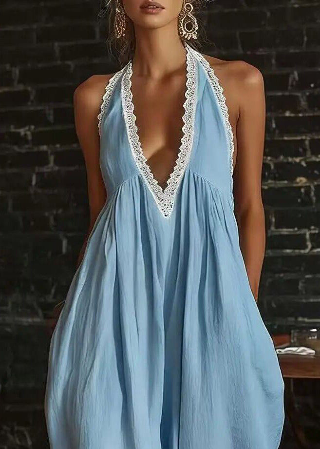 Dames Jumpsuit Halter Patchwork Zomerstijl 1
