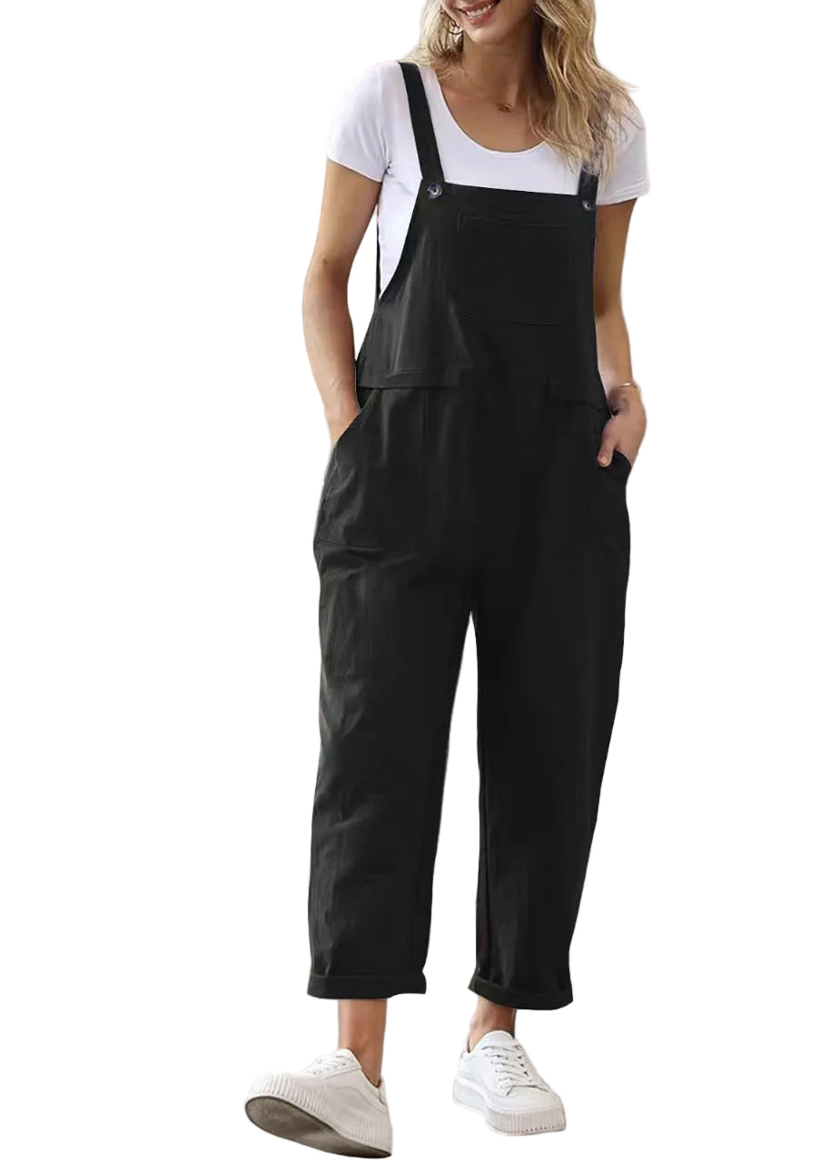 Dames Jumpsuit Losse Pasvorm Met Zakken 0