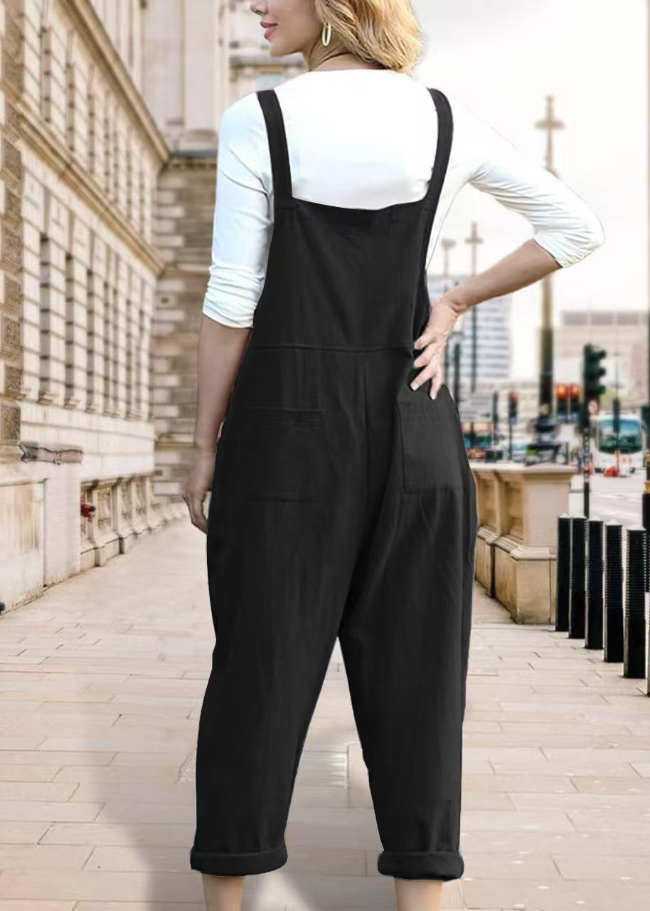 Dames Jumpsuit Losse Pasvorm Met Zakken 4