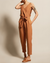 Dames Jumpsuit Luchtig Linnen Met Tailleband 6