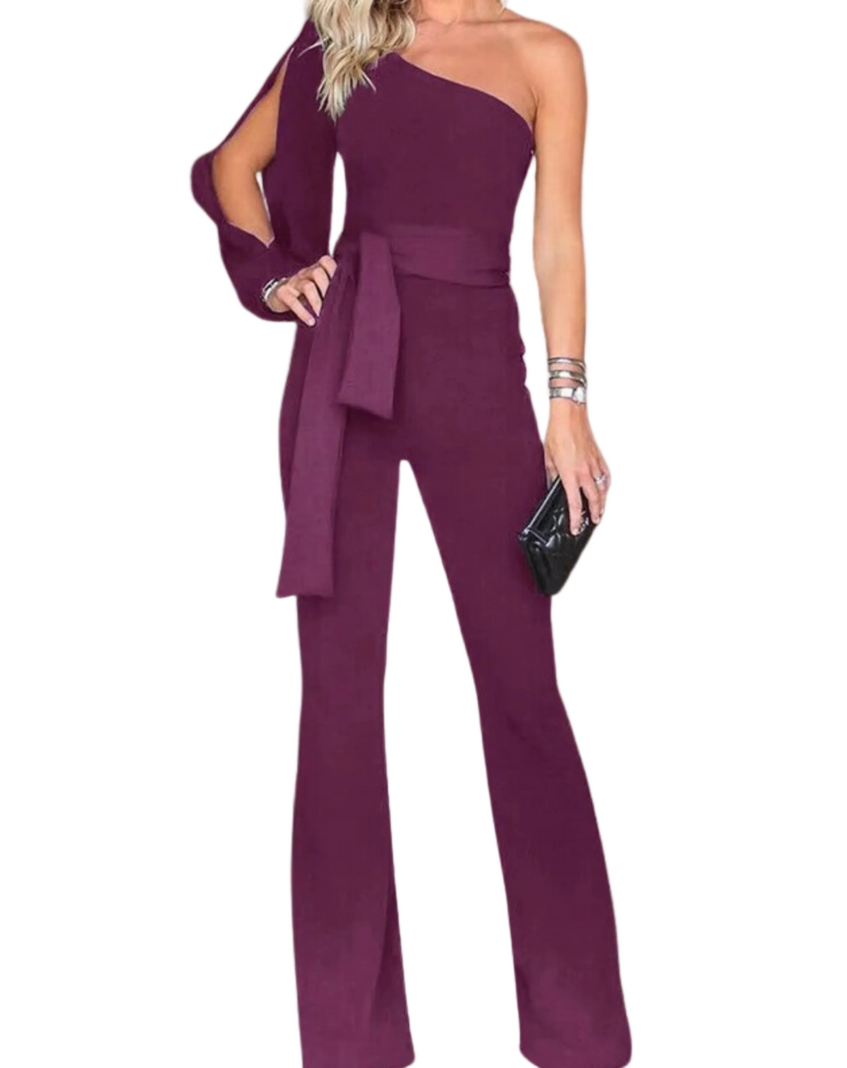 Dames Jumpsuit Met Strikceintuur 0