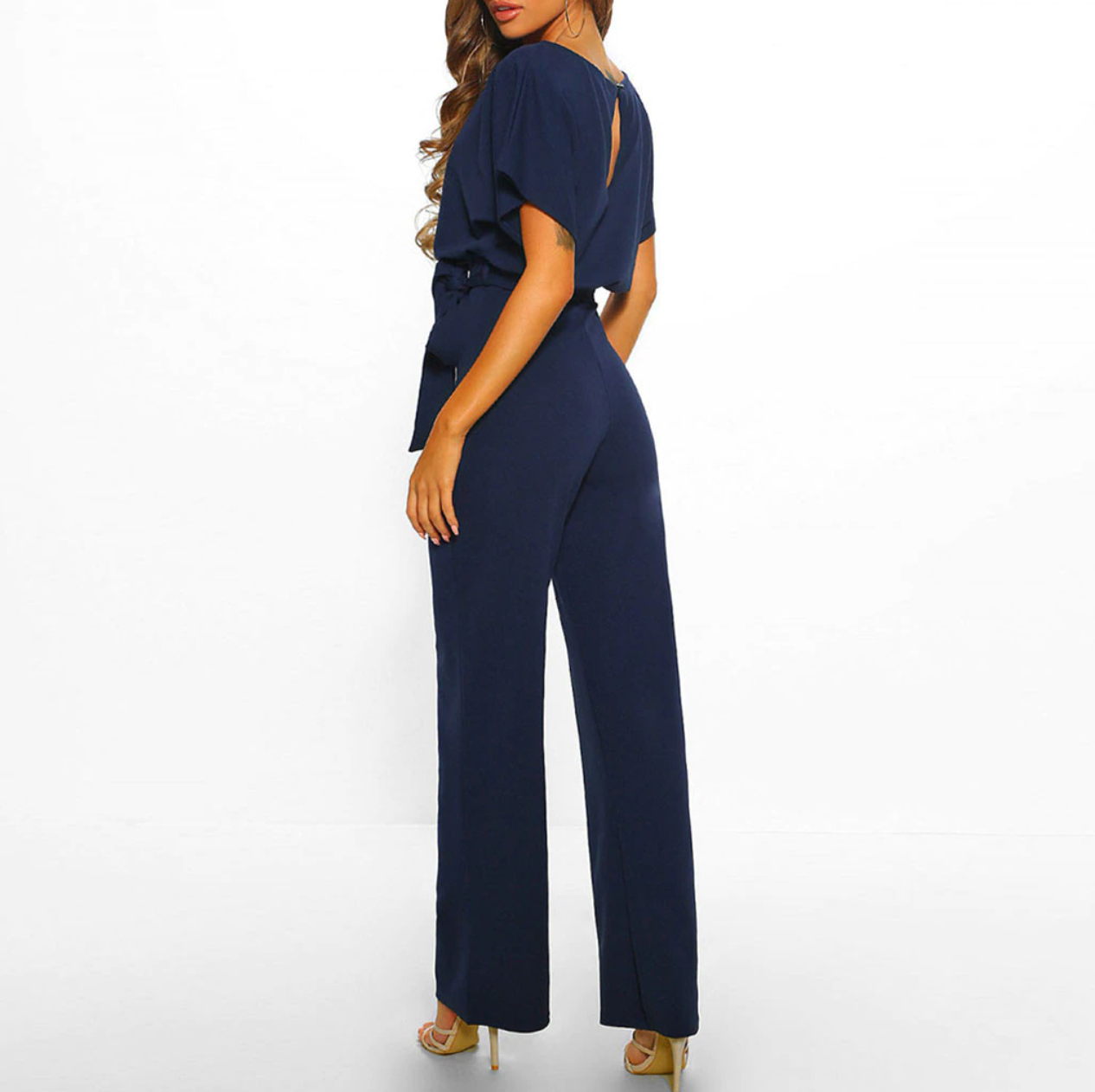 Dames Jumpsuit Met Uitgestrekte Mouwen En Comfortabele Pasvorm 7