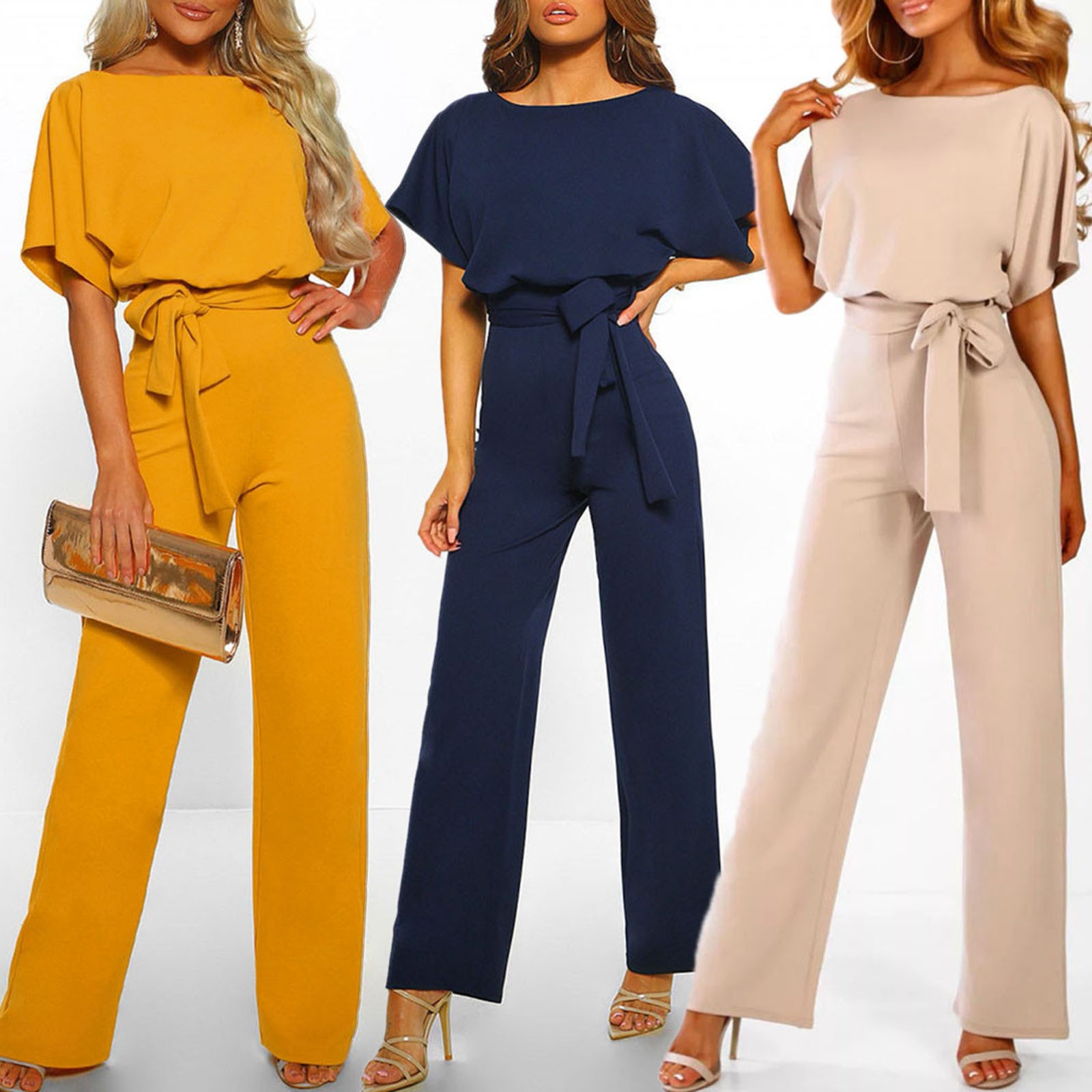 Dames Jumpsuit Met Uitgestrekte Mouwen En Comfortabele Pasvorm 8