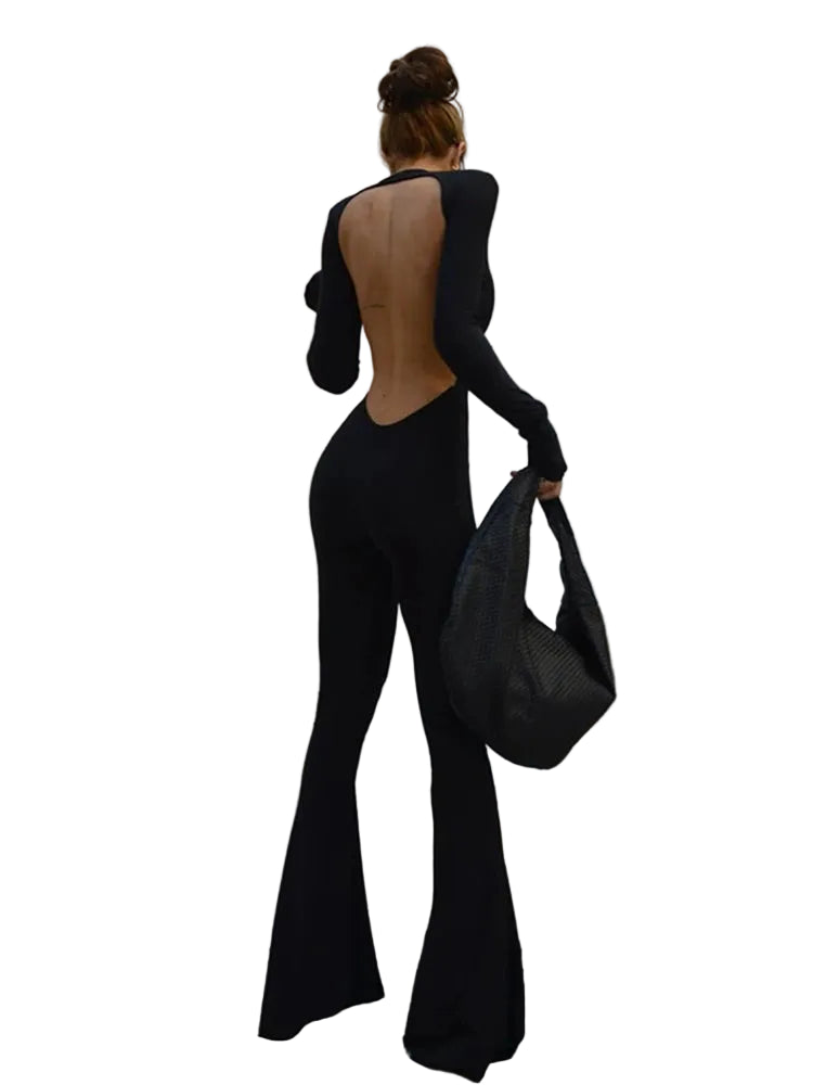 Dames Jumpsuit Met Wijde Pijpen 0