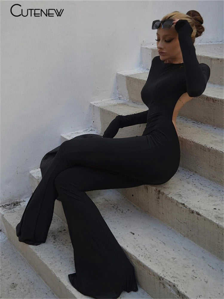 Dames Jumpsuit Met Wijde Pijpen 3