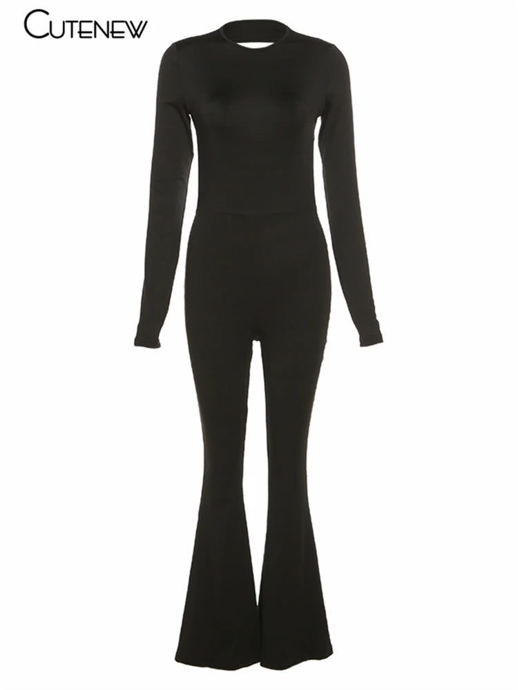 Dames Jumpsuit Met Wijde Pijpen 5