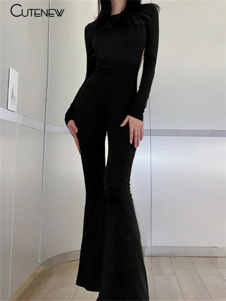 Dames Jumpsuit Met Wijde Pijpen 6