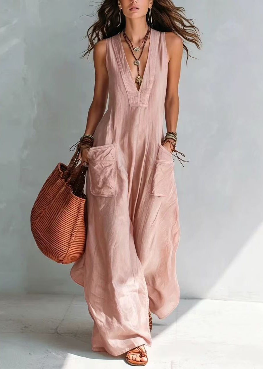 Dames Jumpsuit Mouwloos V-hals Casual 1