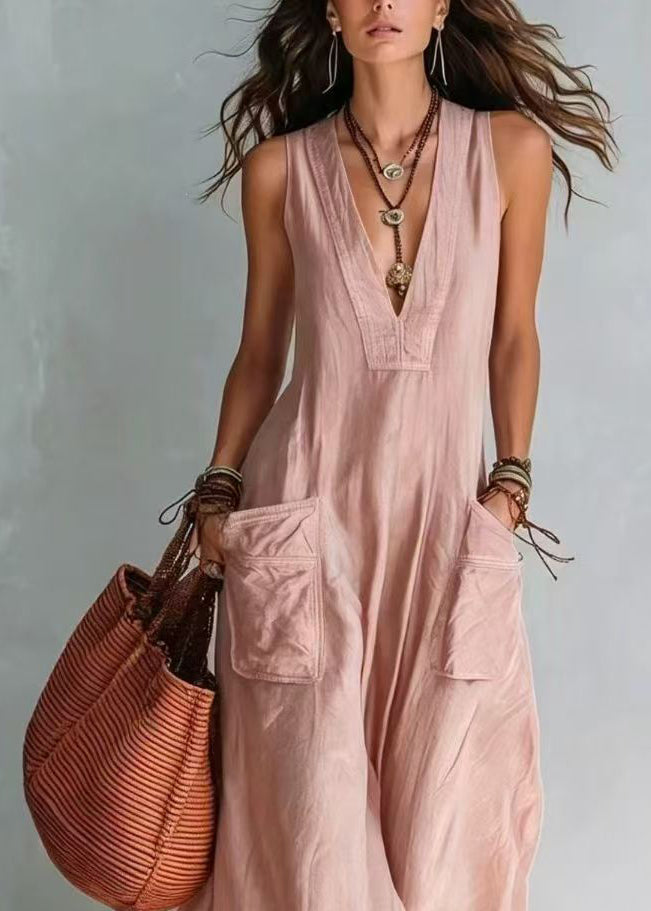 Dames Jumpsuit Mouwloos V-hals Casual 3