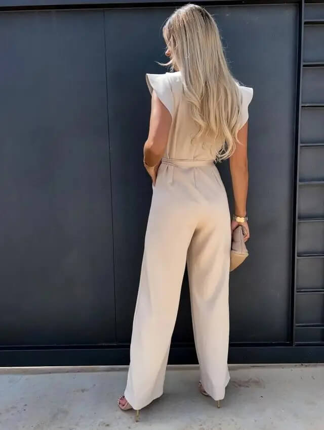 Dames Jumpsuit Set Met Ruches 1