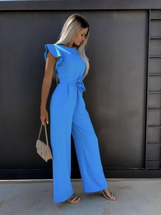 Dames Jumpsuit Set Met Ruches 7
