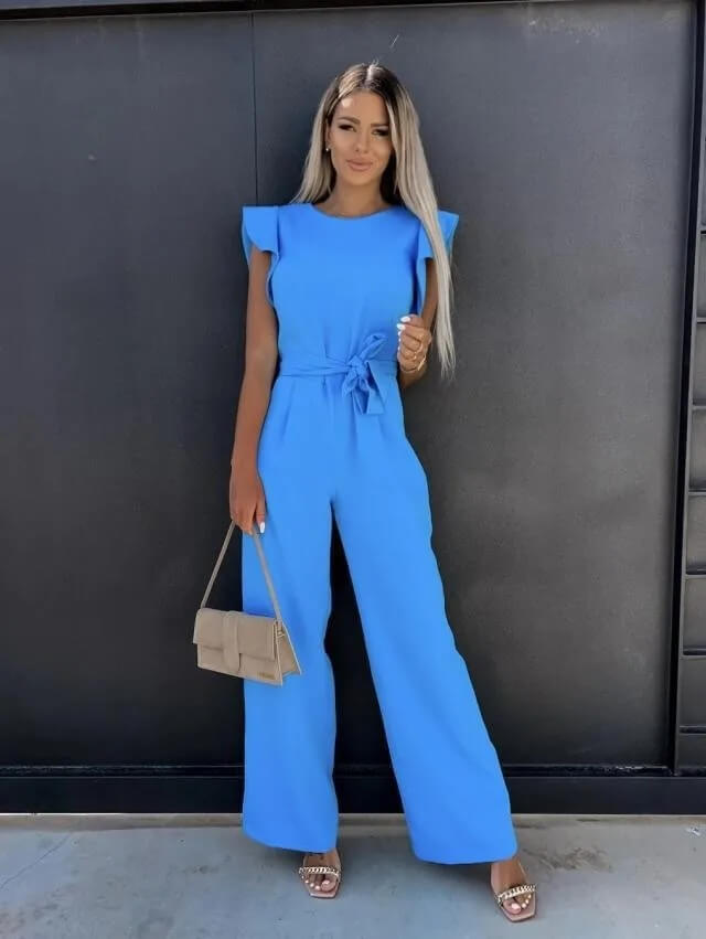 Dames Jumpsuit Set Met Ruches 8