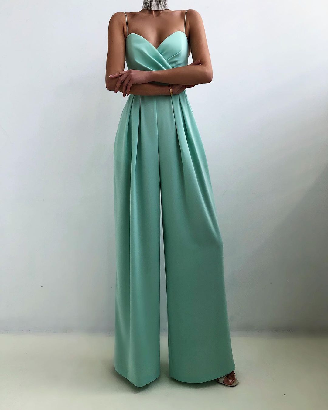 Dames Jumpsuit Verstelbare Bandjes Feestelijk Stijl 1