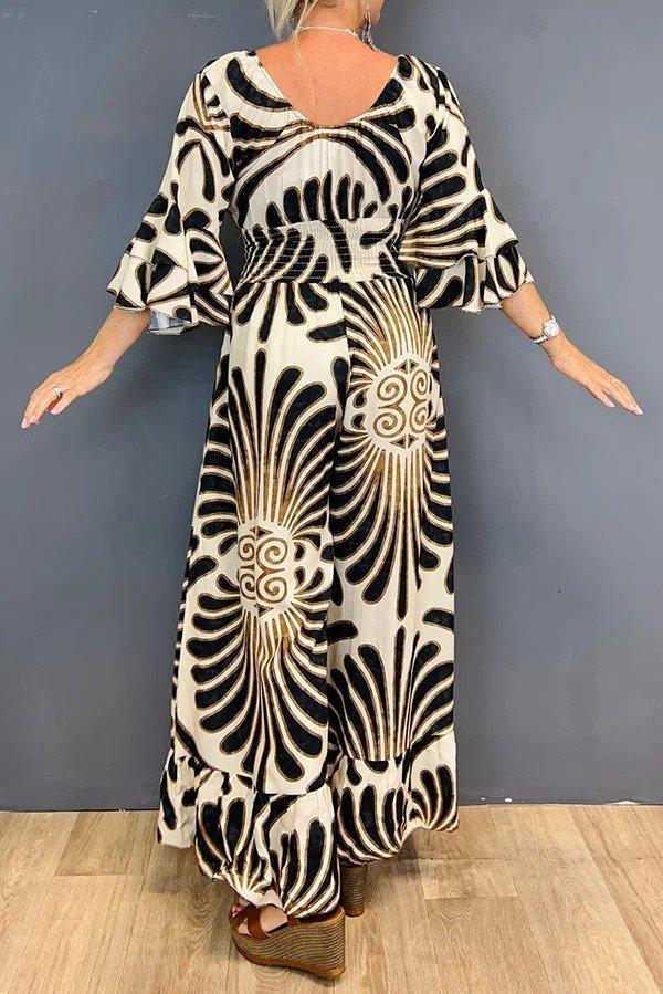 Dames Jumpsuit met Ruches en Bloemenprint 3