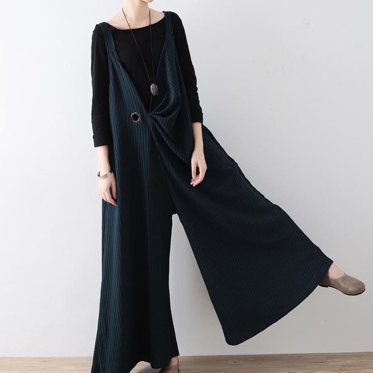 Dames Jumpsuitbroek Oversized Gestreept Wijde Pijpen 1