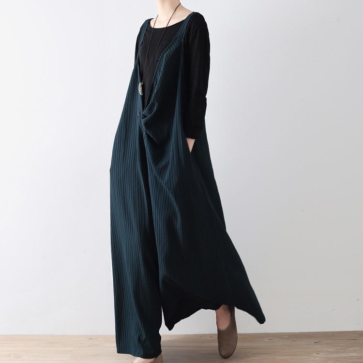 Dames Jumpsuitbroek Oversized Gestreept Wijde Pijpen 2