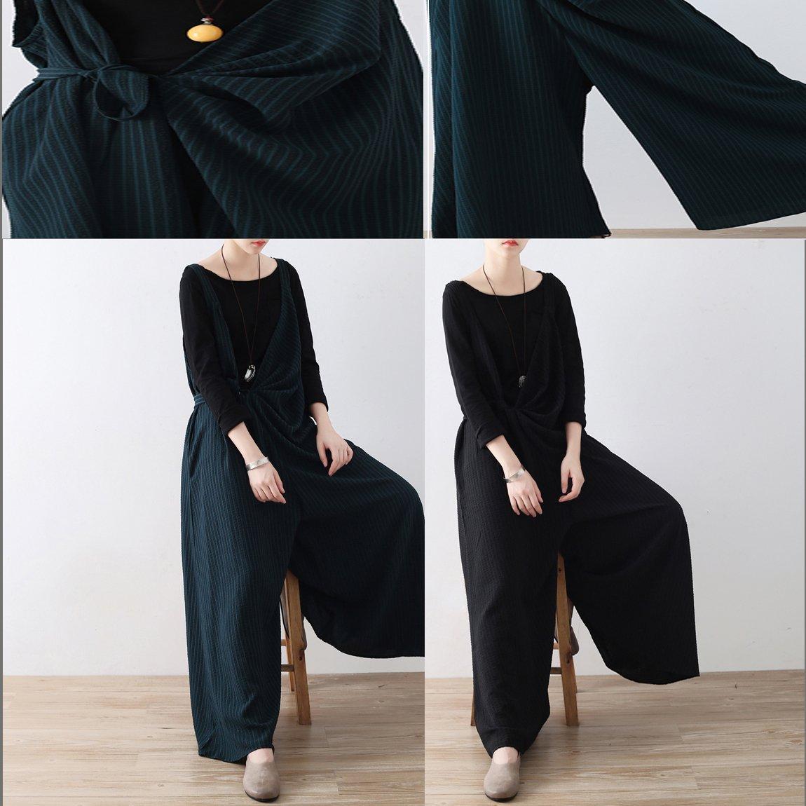 Dames Jumpsuitbroek Oversized Gestreept Wijde Pijpen 4