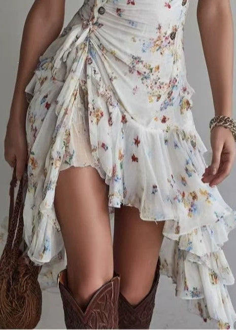 Dames Jurk Asymmetrisch Mouwloos voor Zomer en Vakantie 4