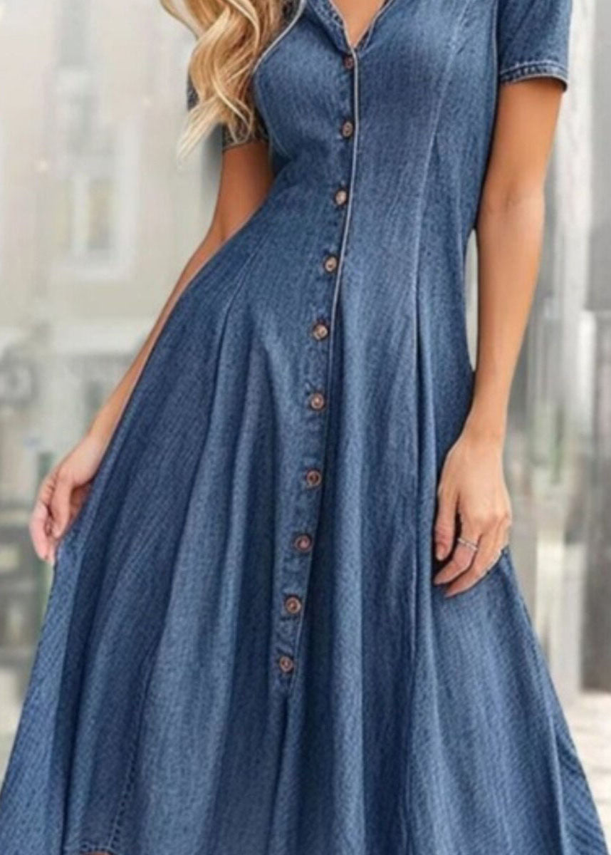 Dames Jurk Asymmetrisch Ontwerp Met Extra Grote Zoom 2