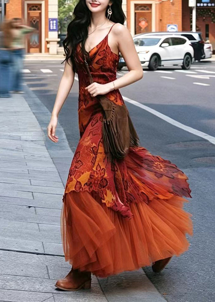 Dames Jurk Asymmetrisch Print Tweedelige Set voor Zomerse Evenementen 3