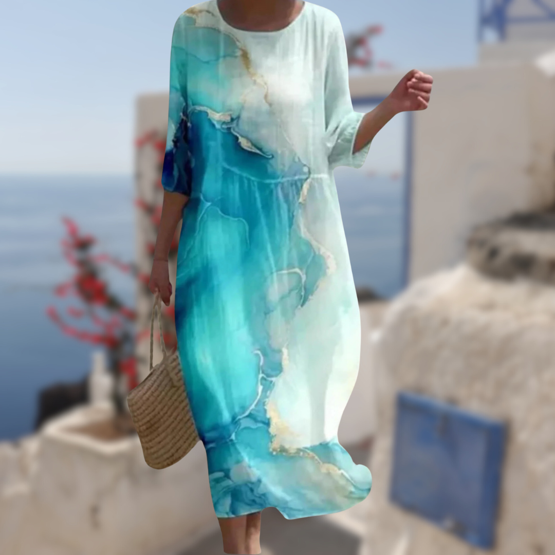 Dames Jurk Bloemrijke Elegante Stijl Lichte Stof 5