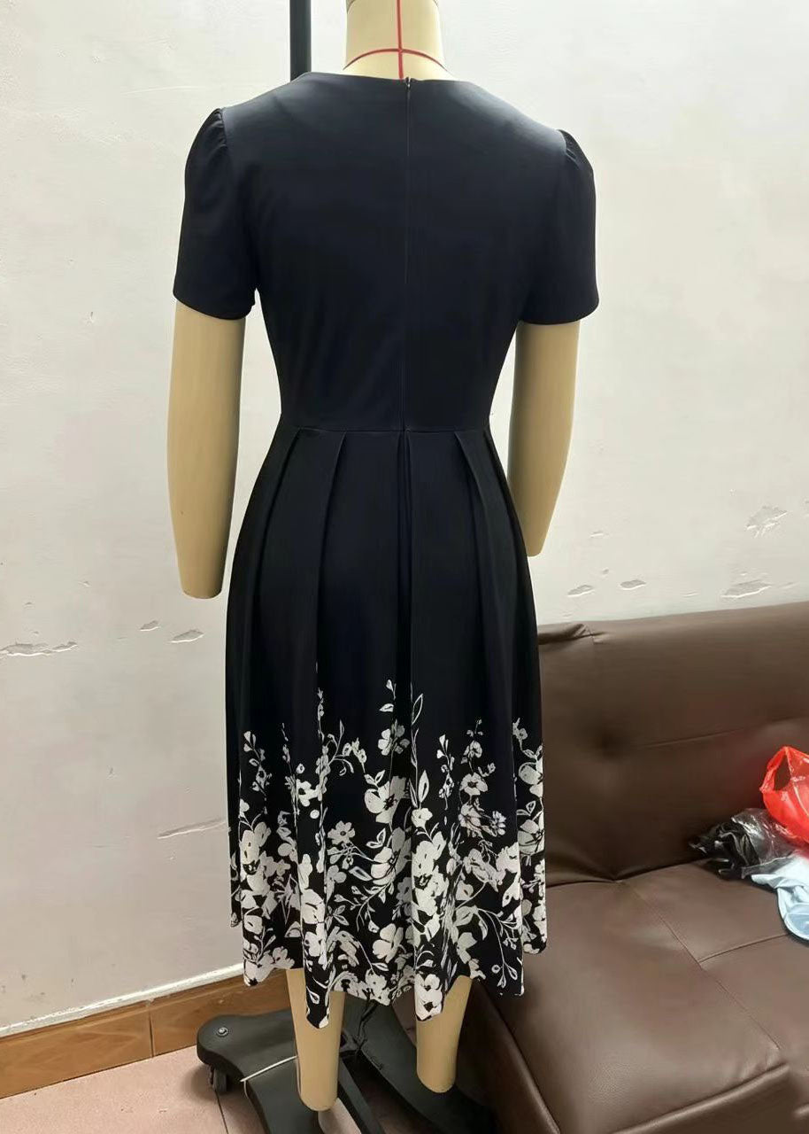 Dames Jurk Boheemse Stijl Vierkante Kraag Zomer 3