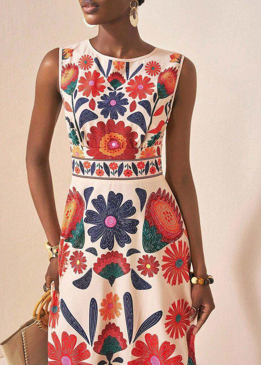 Dames Jurk Boho Stijl Mouwloos O-hals 4