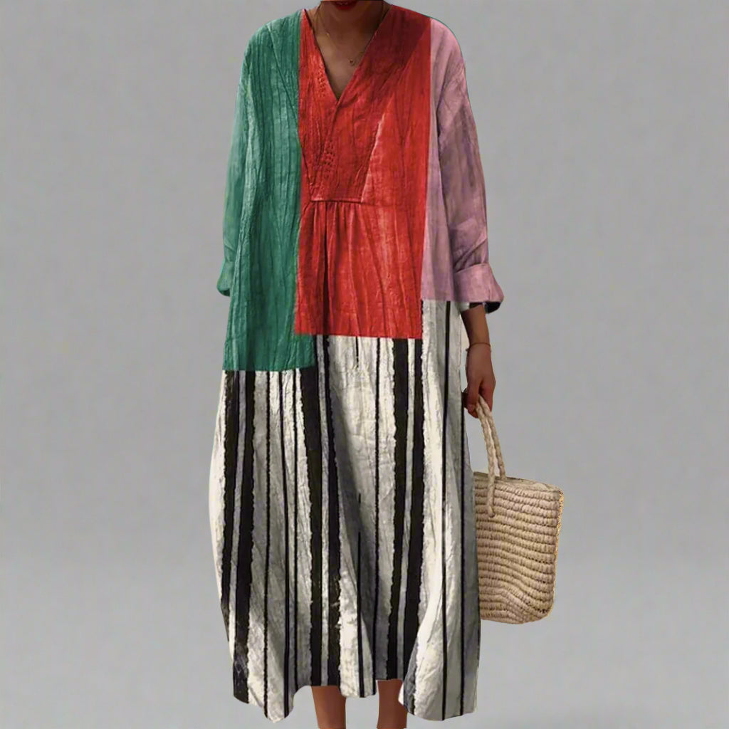 Dames Jurk Geometrisch Modern Zomerjurk 0