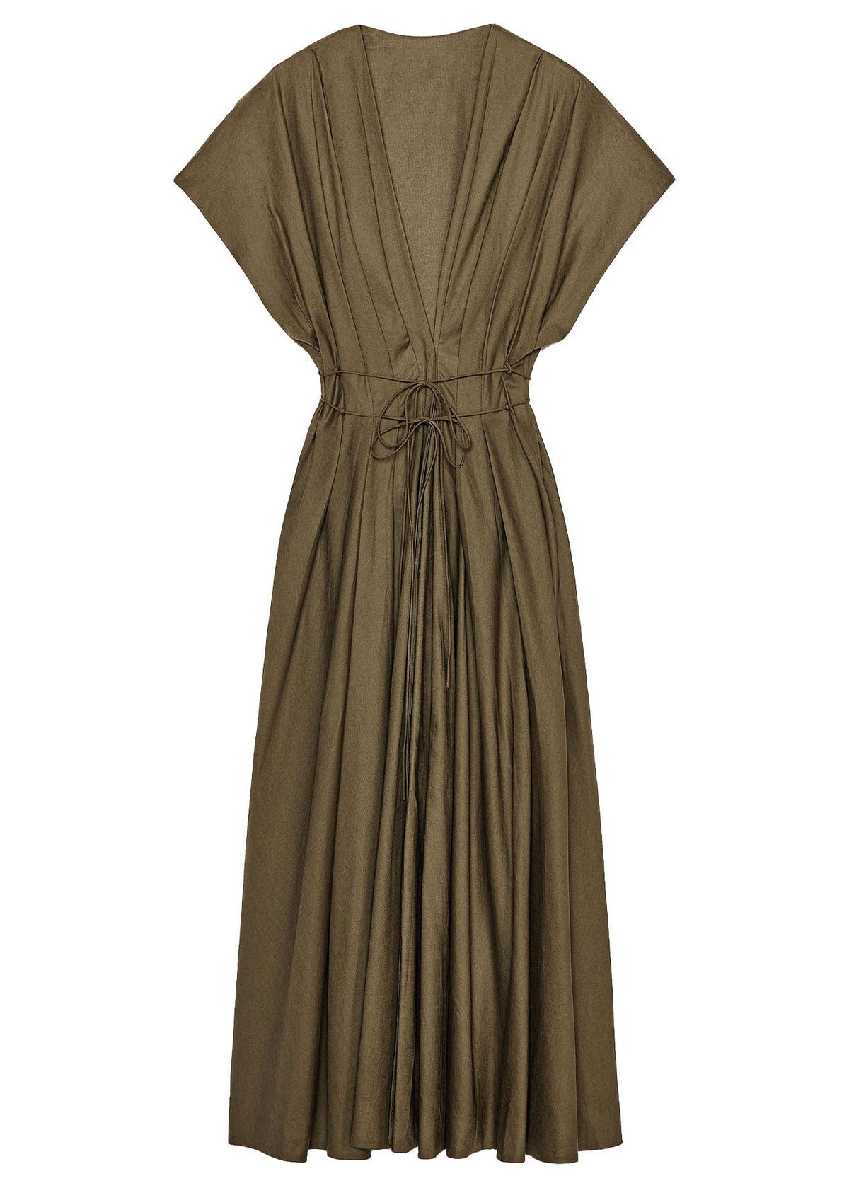 Dames Jurk Gerimpeld V-hals Zomerstijl 4