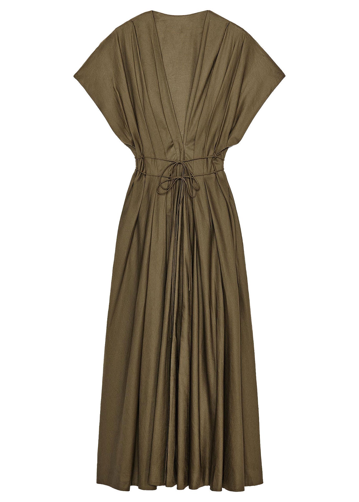 Dames Jurk Gerimpeld V-hals Zomerstijl 4